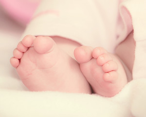Fototapeta na wymiar Baby feet