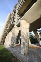 Bottom view of House on chicken legs