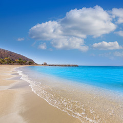 Aguilas Poniente beach Murcia in Spain