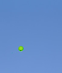 color balloons on the sky