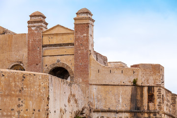 Ancient fortress in old Medina. Tangier, Morocco