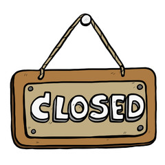 closed placard