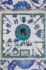 Kaaba tile in Rustem Pasha Mosque, Istanbul