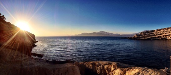 Sonnenunternang in Matala - Kreta