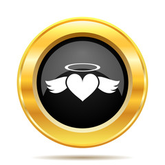 Heart angel icon