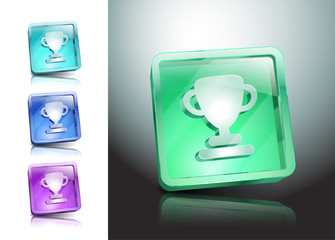 Award symbol Vector illustration color icon