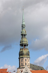 Fototapeta na wymiar Lutheran church in Riga, Latvia