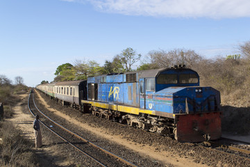 Nairobi to Mombasa train on the historic Uganda railway