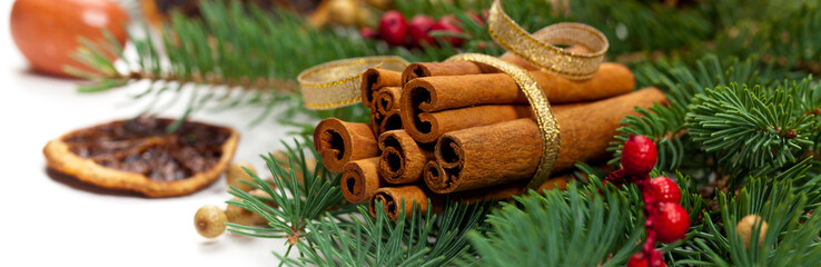 Christmas Decoration Isolated. Selective focus.