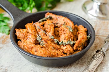 Куриное филе с тимьяном