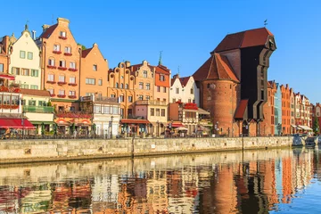 Cercles muraux Ville sur leau Cityscape of Gdansk in Poland