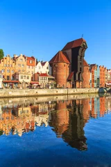 Papier Peint photo Ville sur leau Paysage urbain de Gdansk en Pologne