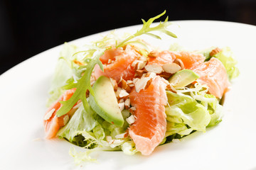 salad with salmon