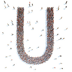 illustration of a letter with people