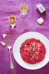 risotto with beetroom