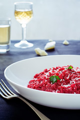 risotto with beetroom