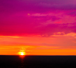 Beaming Clouds Sunset