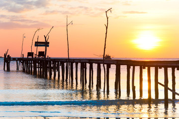 Fototapeta premium Jetty to Eternity At the End of the Day