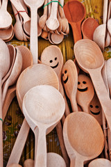 Wooden spoons.