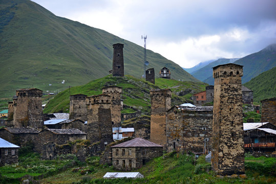 Svanetian towers, Georgia