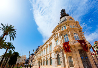 Fototapeta na wymiar Ayuntamiento de Cartagena Murciacity hall Spain