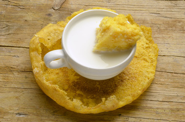 Milk y polenta 牛奶和玉米粥 молоко и полента Expo Milano