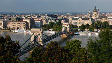Obraz premium Chain Bridge in Budapest