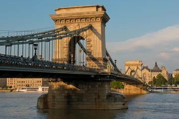 Fotobehang Kettingbrug Chain Bridge in Budapest