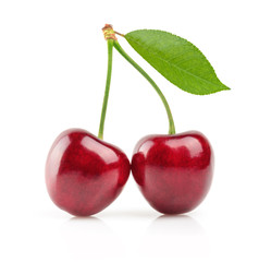 cherries isolated
