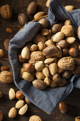 Assortment of Whole Raw Mixed Nuts