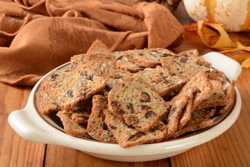 Fruit and nut crisps
