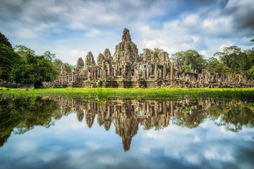 Angkor Wat with reflextion - obrazy, fototapety, plakaty