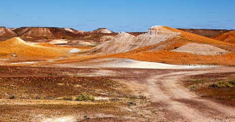 alien landscape The Breakaways Coober Pedy Australia