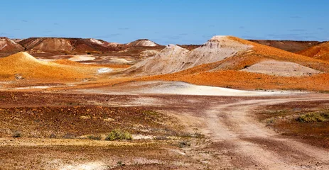 Gordijnen buitenaards landschap The Breakaways Coober Pedy Australia © markrhiggins