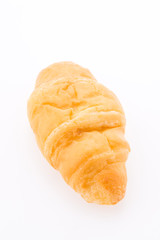 Croissant bread isolated on white background