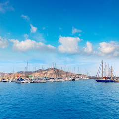 Cartagena Murcia port marina in Spain