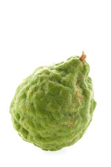 kaffir lime isolated on white background