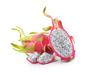Dragon Fruit on white background