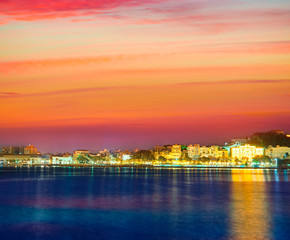 Cartagena Murcia port skyline in Spain