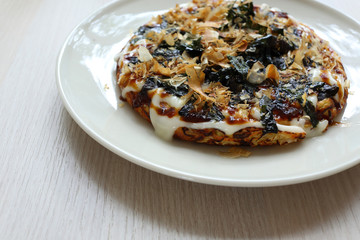 japanese pizza traditional food style