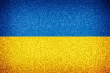 Ukraine Flag on the wall texture