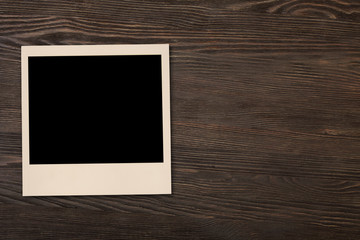 old photo on wood background