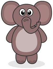 an elephant standing