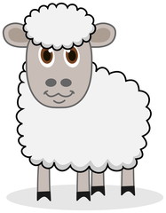 a white sheep with beautiful eyes