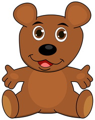 a teddy bear, open arms