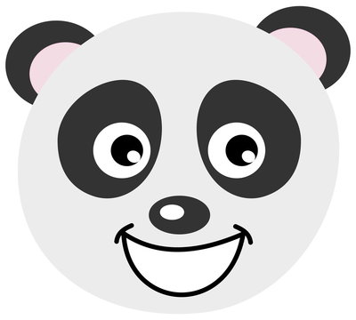 a panda face