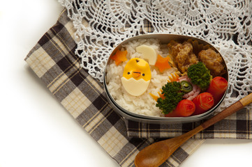 Lunch of chick motif