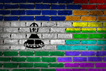 Dark brick wall - LGBT rights - Lesotho