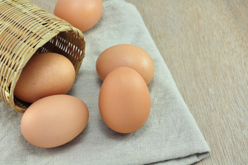 Eggs on Basket