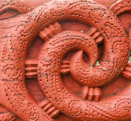 Foto auf Leinwand Maori Carving © Fyle